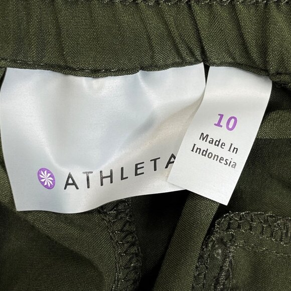 Athleta Chelsea Cargo Pant Olive Green Hiking Outdoors - Picture 4 of 9